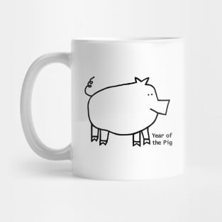 Year of the Pig Outline Mug